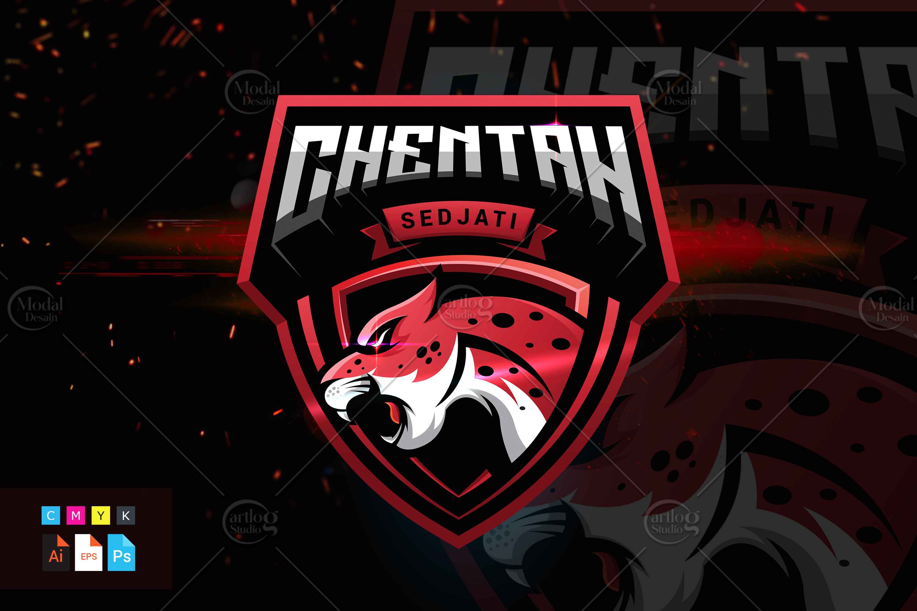Cheetah Esport Logo Gaming