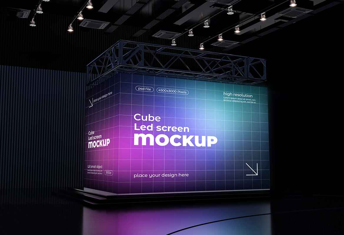 Square Screen Mockup