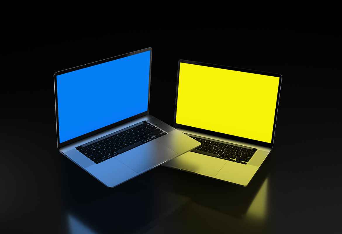 Dark Laptop Mockup