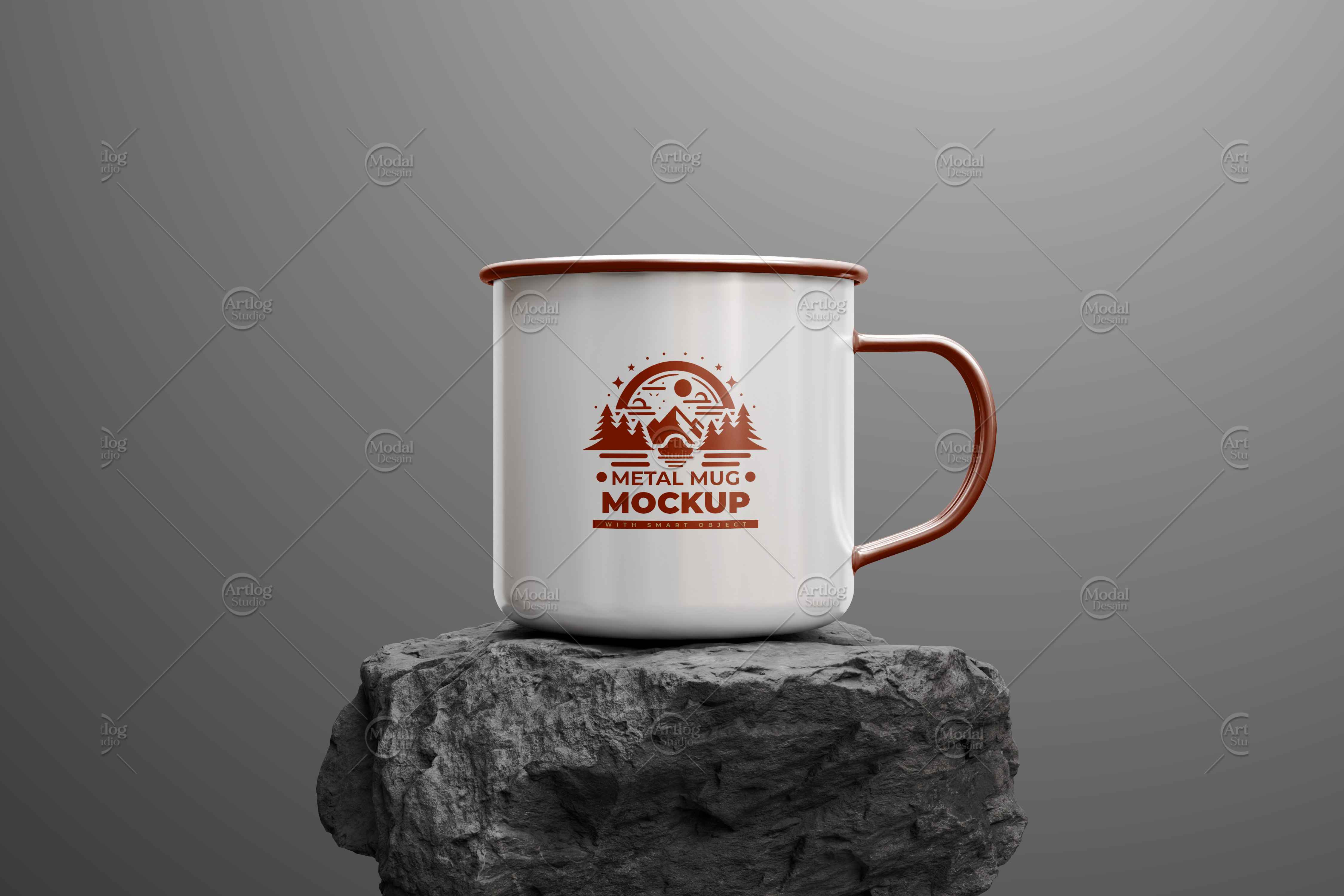 Enamel Mug Mockup